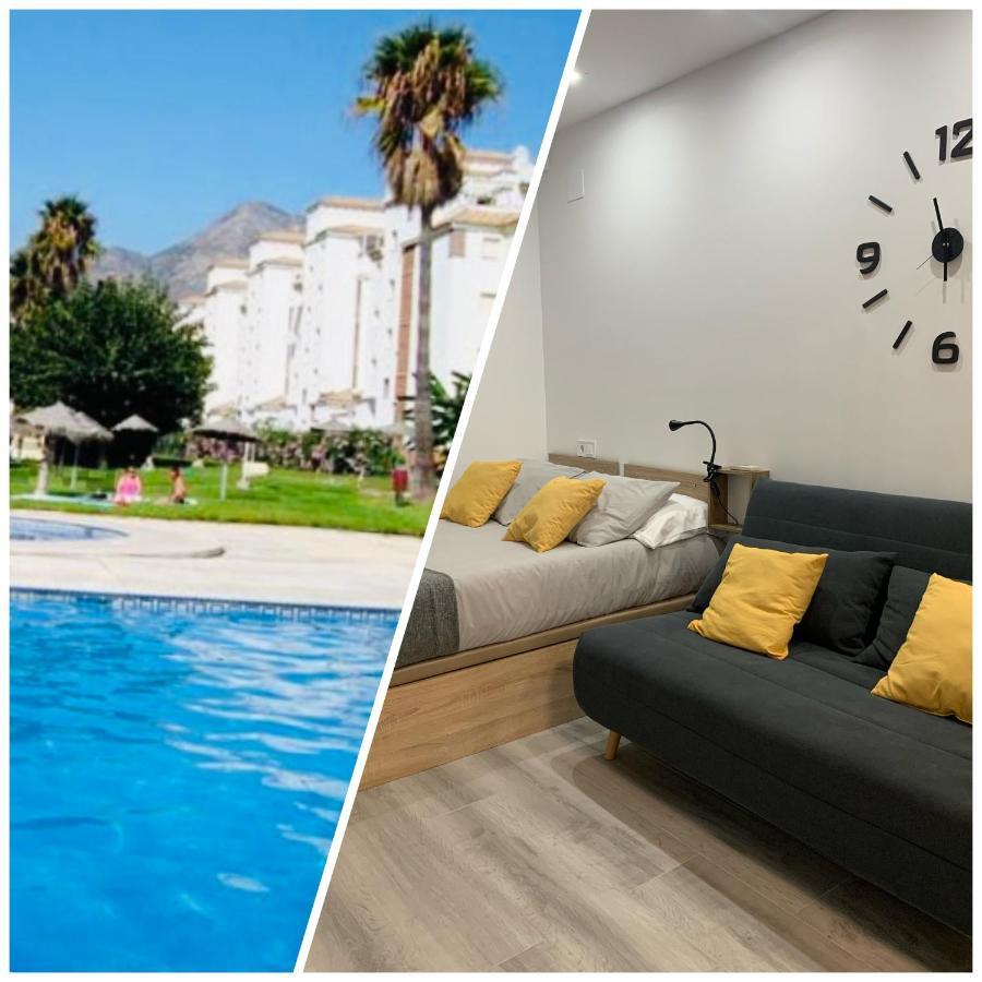 Precioso Estudio Frente Al Mar Con Piscina Benalmádena Esterno foto